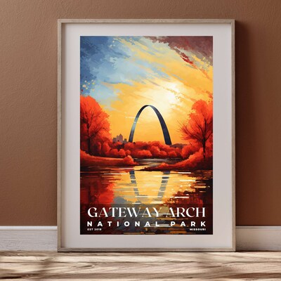Gateway Arch National Park Poster, Travel Art, Office Poster, Home Decor | S6 - image4